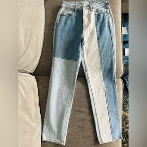 Patchwork Pacsun Mom jeans